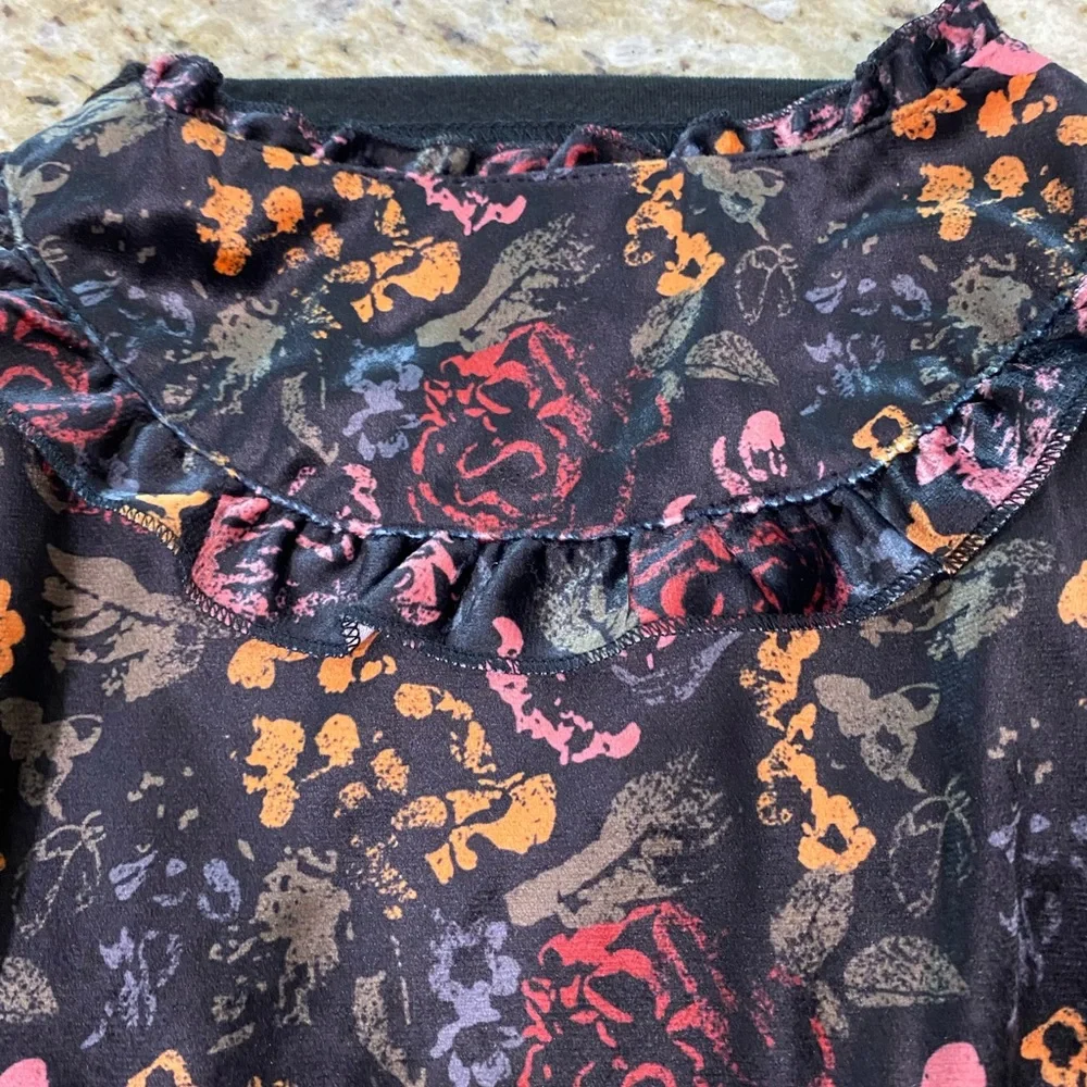 NWT Top Paw Dog Pet Dress Floral Velvet L